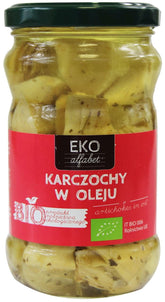 Organic artichokes in oil 290 g - ECO ALPHABET